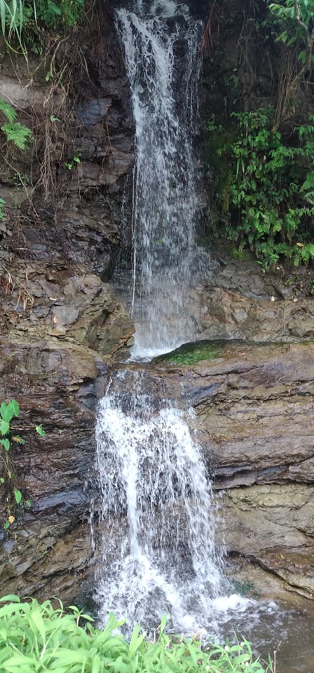 maivanualevu's tweet photo. "#Livestreaming. Literally." Unknown. Here's one of the many representations of the natural beauty and pristine environment on #VanuaLevu. This mini-fall along the #HibiscusHighway in #Savusavu. #Maivanualevu #Waterfall #Bliss https://t.co/xRUzGTQnAb