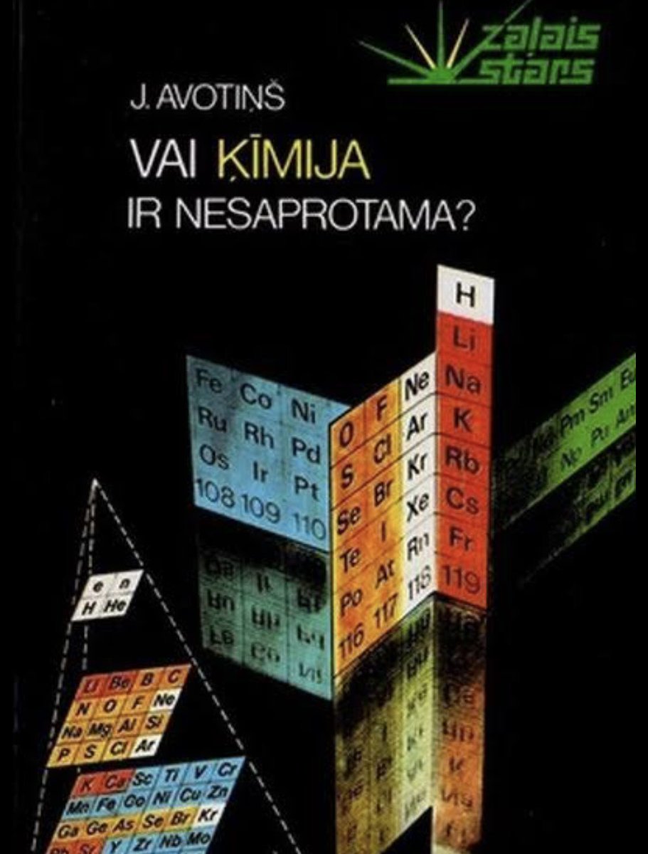 Vaira, nu, atrodi kādu ķīmijas grāmatu latviski, lai nav tikai angliski no interneta, jābūt taču e-grāmatām. Vaira: