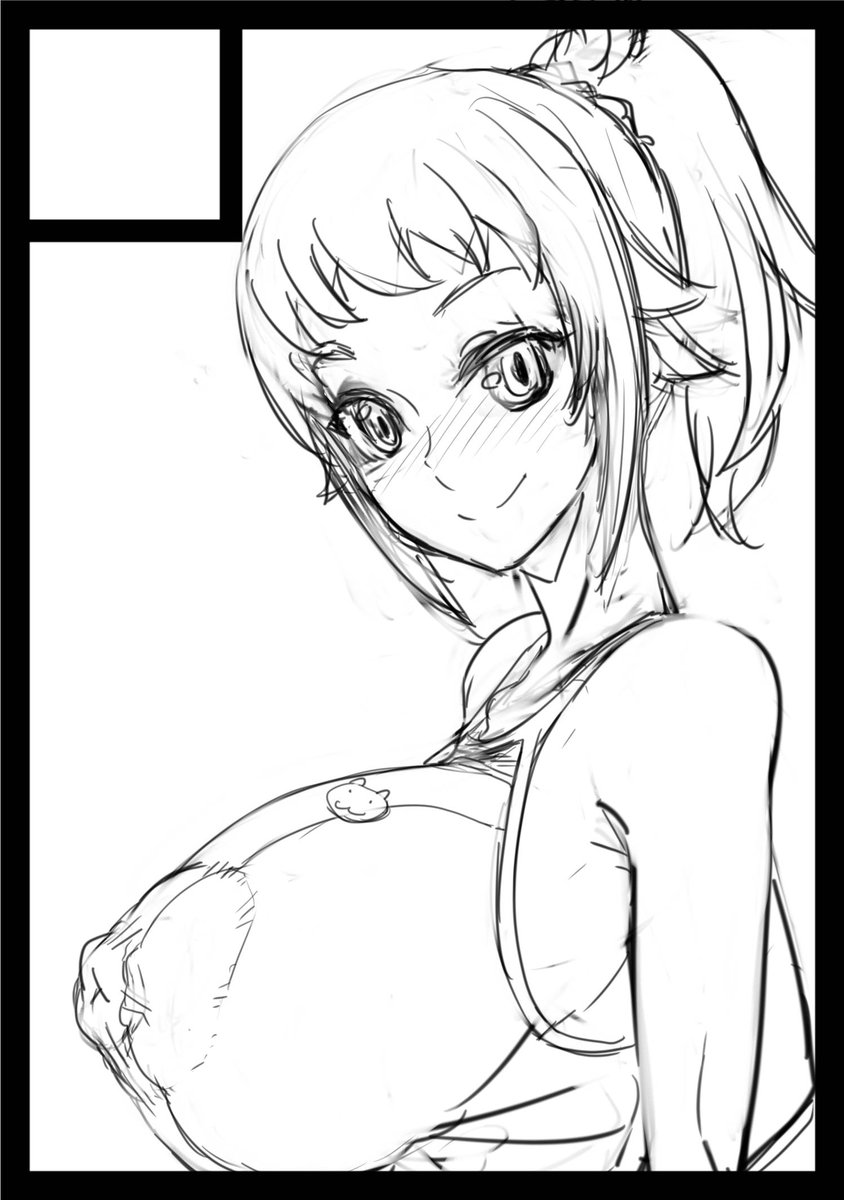 お顔を原作に寄せる
(乳もこんなもんだったじゃろ…) 