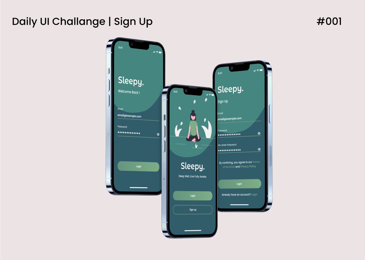 AL Desgins (@aldesgins) on Twitter photo Just finished my first design for #DailyUI. It’s a sign up page for an app that helps individuals sleep better. I’m open to criticism. #uxdesign #uidesign #uiuxdesign <a href="/Nabhel_/">Nabhel</a> <a href="/dnaijatechguy/">Design Chief Priest</a> <a href="/janm_uiux/">Jan Mraz</a> <a href="/LindseyCreated/">LINDSEY 👩🏿💻 🍑 | SaaS Doll</a> @Drake_Labs Just finished my first design for #DailyUI. It’s a sign up page for an app that helps individuals sleep better. I’m open to criticism. #uxdesign #uidesign #uiuxdesign <a href="/Nabhel_/">Nabhel</a> <a href="/dnaijatechguy/">Design Chief Priest</a> <a href="/janm_uiux/">Jan Mraz</a> <a href="/LindseyCreated/">LINDSEY 👩🏿💻 🍑 | SaaS Doll</a> @Drake_Labs