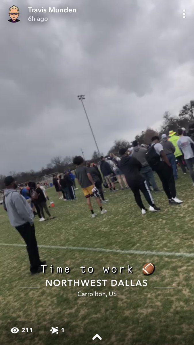 TravisMunden3's tweet photo. Had a great day at camp earlier thank you to all the coaches from the different universities for coming and helping out today it was a great time https://t.co/hTFLZzxwv1