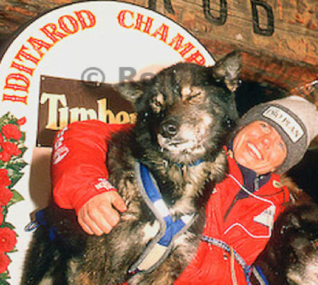 SledDogADay's tweet photo. Happy Iditarod 2022! Granite is the Sled Dog of the Day - he led Susan Butcher to victory in Nome in 1986, 1987, and 1988. For his role as an outstanding lead dog, he was given the Lolly Medley Golden Harness Award in 1988! https://t.co/FORZdxgSRK