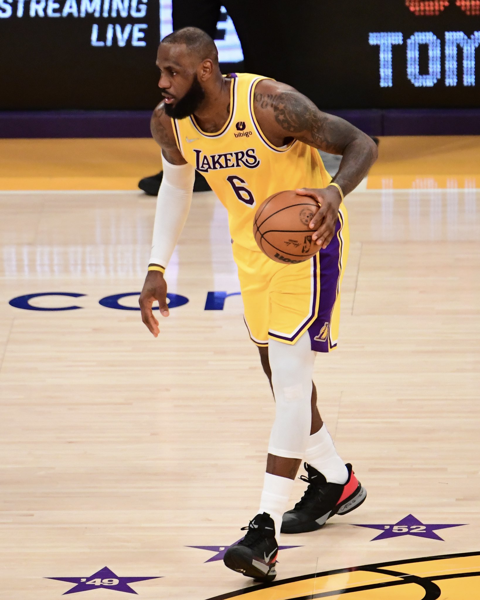 Complex Sneakers on X: .@KingJames arrives for Game 5 in “MoMA