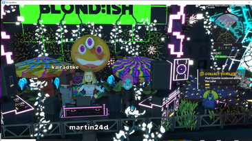Ray34839273's tweet photo. @TheSandboxGame @blond_ish I just participated in the daily #SandboxAlphaS2Contest for a chance to earn up to 1,000 $SAND! Day 2 - Dance with Blond:ish. Check out my screenshot below! 👇 #SandboxAlphaS2 https://t.co/mk8euprNcu