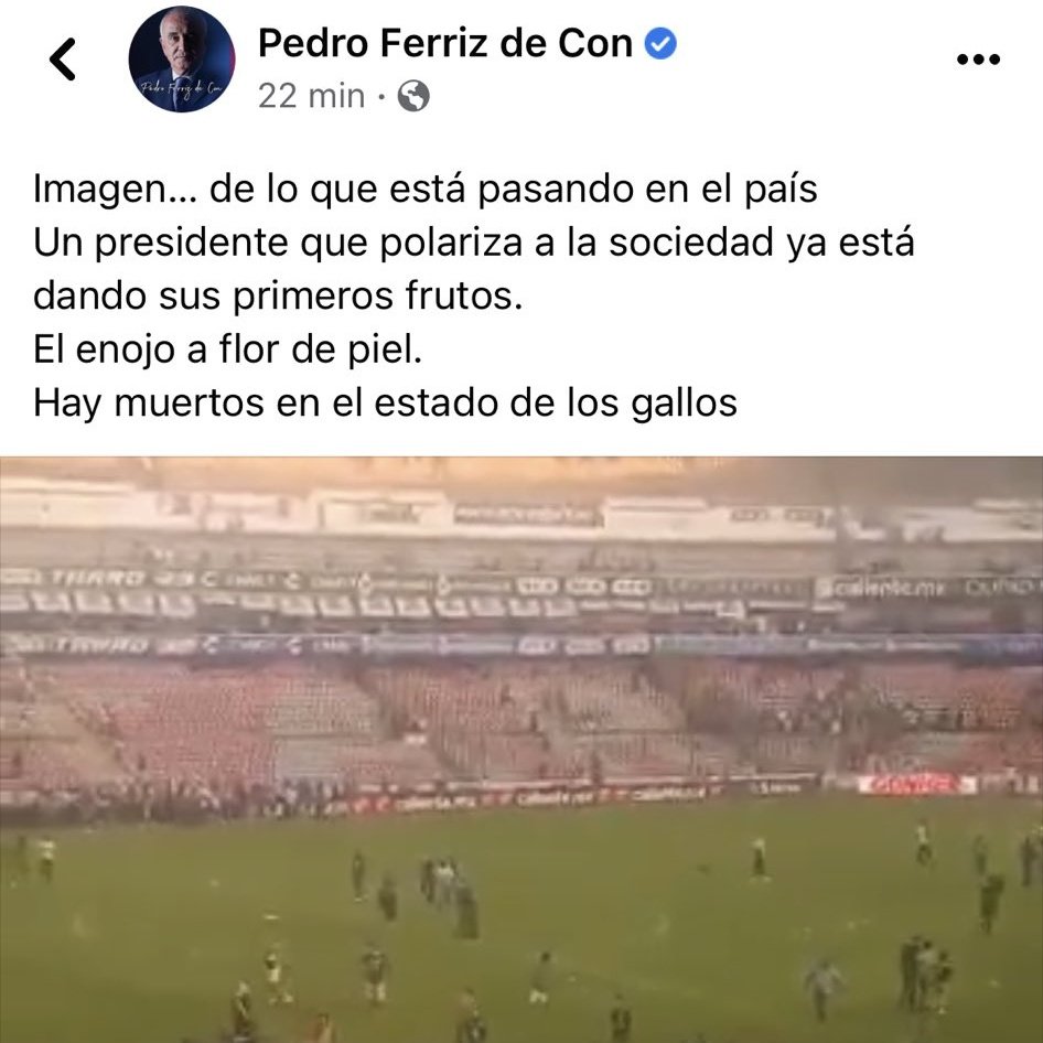 ZuritaCarpio's tweet image. No podría faltar @PedroFerriz culpando a ANLO.