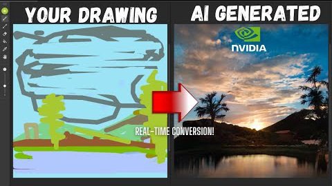 dopetechfever's tweet photo. NVIDIA Canvas AI tool is incredible! https://t.co/ORLi8tg59W https://t.co/Z9ucURO1TG