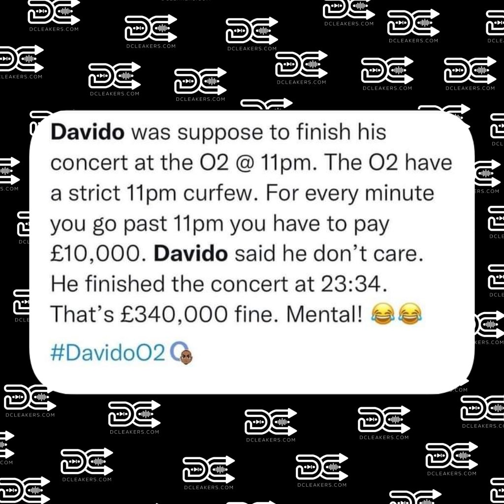 dcleakers's tweet image. Interesting bit 🤔

#DavidoO2 
#DavidoatTheO2
