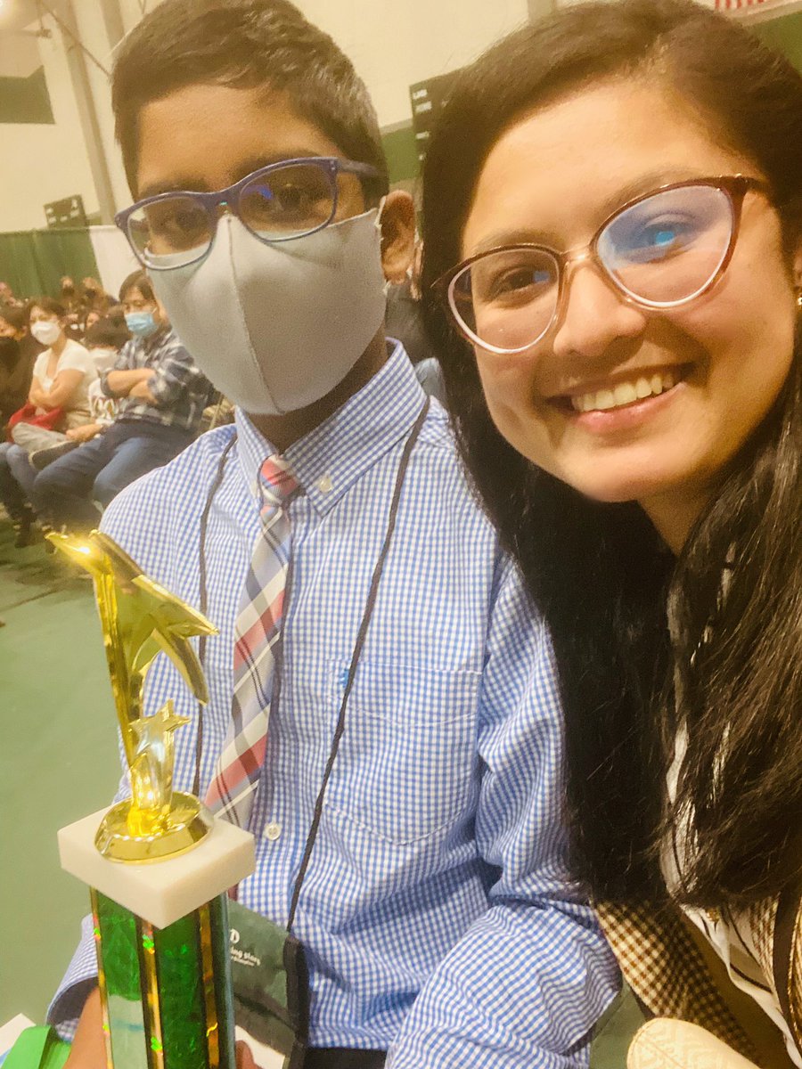 SameekshyaMain2's tweet photo. Here we come!!
After winning the Middle School Project on Jan 29, one of my students won Regional Level Competition today!!
Next Step: State Level Competition!!SuperExcited π
#StemShowcase
#WinnerAgain ππππΎ
#MiddleSchoolProject
#Mentorship
#ProudMentor
#WinningProject https://t.co/TSOYxXkUWT