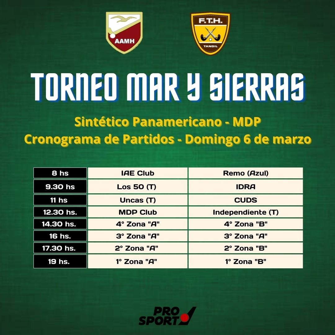 aamhmdpoficial's tweet photo. 📝 Agenda los partidos del domingo. Nos vemos en las finales que comienzan al mediodía y se extienden hasta las 19 cuando se juegue por el campeonato en el Torneo "Mar y Sierras" 💪🏑 https://t.co/pKvjr7QDVs