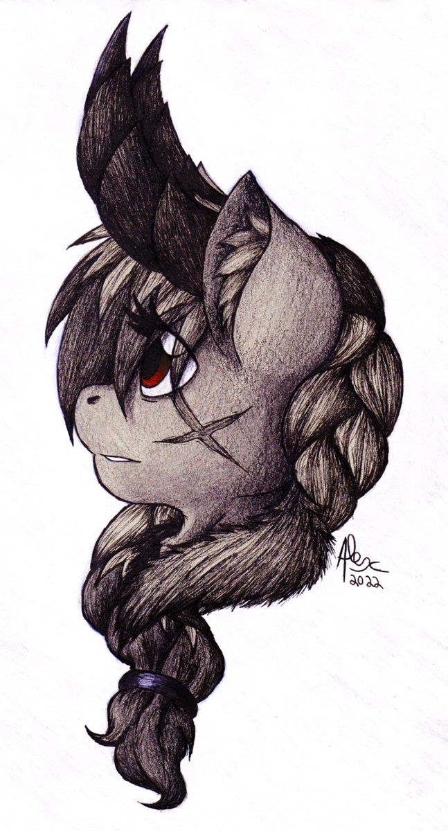 Kukotte's tweet photo. Good ol traditional art. I need to do more of those. https://t.co/fLhb3xHSC4