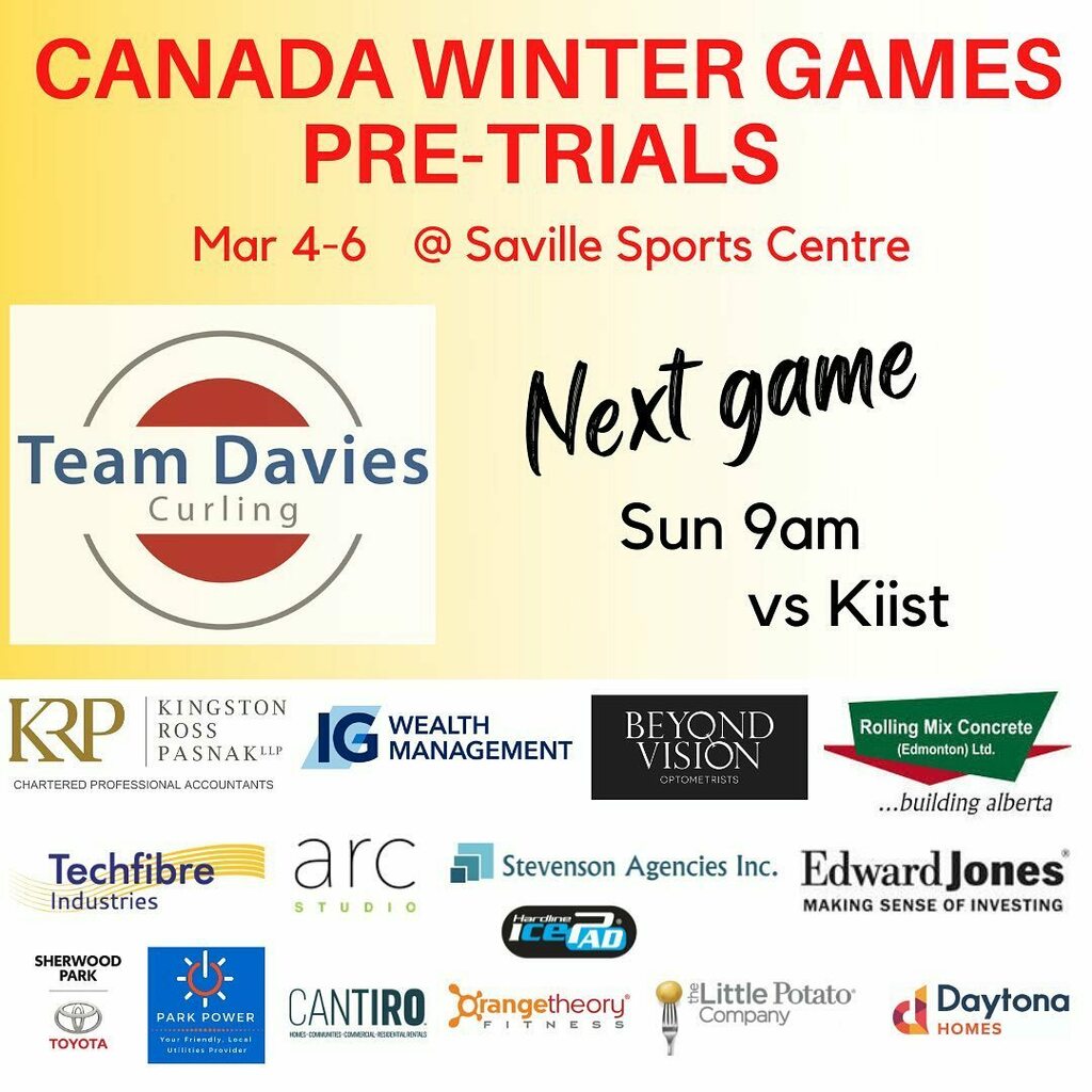 Congrats to team Hiebert on the win. We move to the B qualifier game and play (again) our friends @teamkiist 9am Sunday morning. instagr.am/p/CavYiHvPSHx/