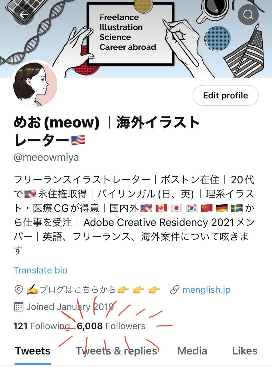 めお Meow 海外イラストレーター Meeowmiya Twitter