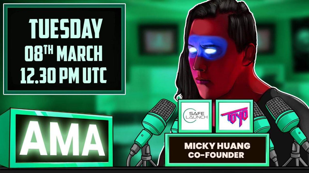 🔥🔥Safelaunch will host an interesting AMA session with ToyoVerse, @ToyoVerse

Winners will be selected at the end of the campaign!🤑

👉🏻 gleam.io/competitions/X…

📅Date: March, 8th

⏱Time:12:30 PM UTC

📍📍Link:t.me/SafeLaunch_IO?…

#AMA