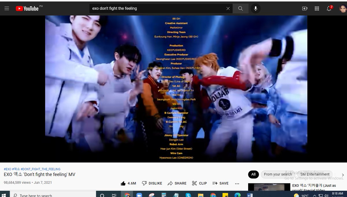 Ms_93er's tweet photo. DAY 34 of Streaming party #TEAMDFTF
DON'T FIGHT THE FEELING TO STREAM!
#DFTFROADTO100M
#EXOAnniversaryStreamingParty
#EXO10thto100M
#EXO
#μμ
@weareoneEXO https://t.co/FZbY1HaYPg