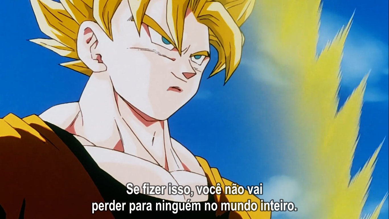 Dragon Ball Z - Goku apresenta seu filho Gohan 