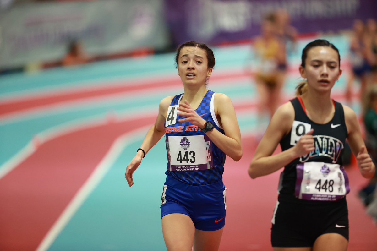 BroncoSportXCTF's tweet photo. Freshman ๐๐๐๐๐๐ ๐๐๐๐๐๐๐๐ scored in both the women's 5,000m and 3,000m at the MW Championshipsโฆ
Marghini took 4๏ธโฃth in the 5,000m, notching five points for the Bronco women, and she came back Saturday and finished 7๏ธโฃth in the 3,000m โผ๏ธ
#BleedBlue | #WhatsNext https://t.co/aT1PFMtjRH