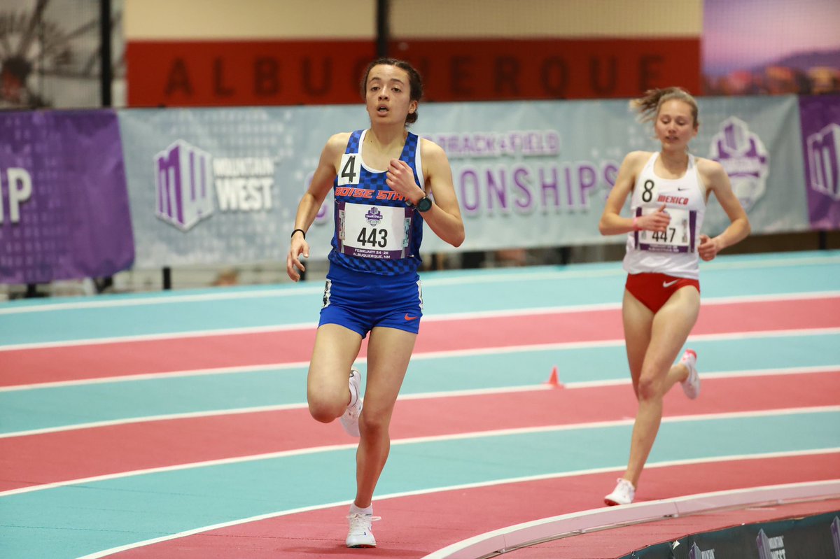 BroncoSportXCTF's tweet photo. Freshman ๐๐๐๐๐๐ ๐๐๐๐๐๐๐๐ scored in both the women's 5,000m and 3,000m at the MW Championshipsโฆ
Marghini took 4๏ธโฃth in the 5,000m, notching five points for the Bronco women, and she came back Saturday and finished 7๏ธโฃth in the 3,000m โผ๏ธ
#BleedBlue | #WhatsNext https://t.co/aT1PFMtjRH