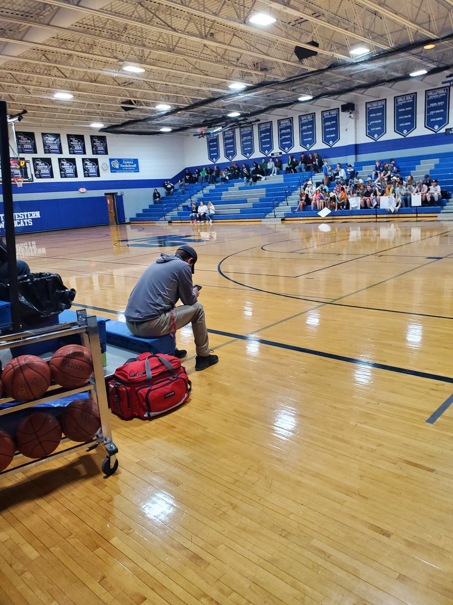 Almost game time! Regional Final at Southwestern! #wisbb