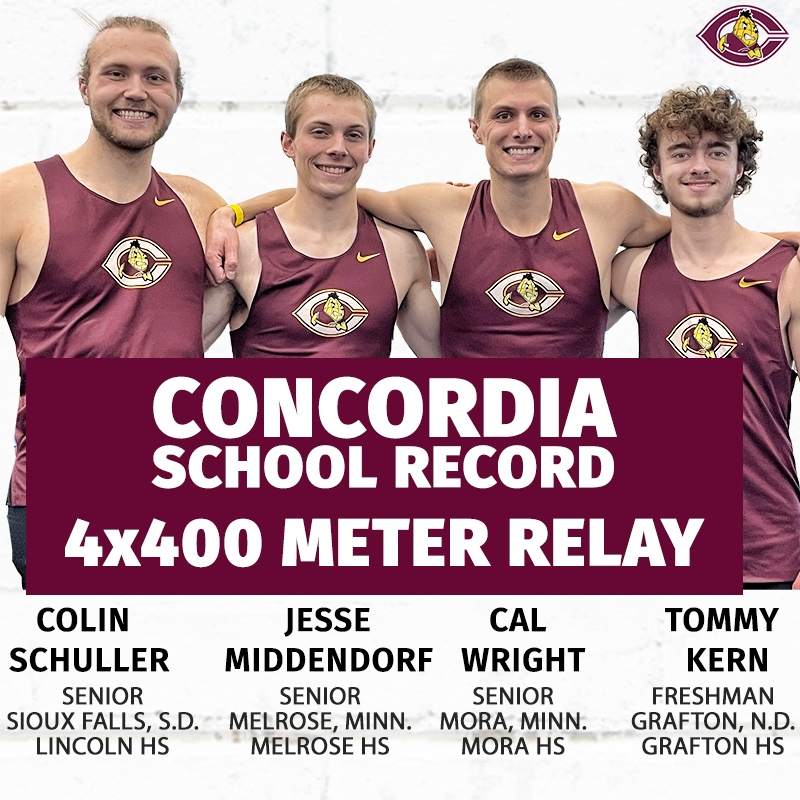 CobberSID's tweet photo. WOW! WOW! WOW!
I don't believe what I just watched. The MT&F 4x400-meter relay team just blew away their own school record by almost a full 3 seconds & won the event at the Wartburg Qualifier with a time of 3:16.87. That time is No.3 in Division III this year. #RelayU https://t.co/vztxFqEKEH