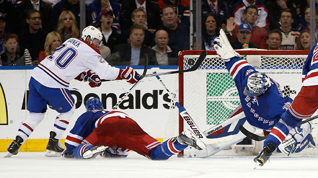 ethleavitt's tweet photo. @call_me_snagz The King with the blocker in Game 6 of the 2014 Eastern Conference Finals against the Canadiens. The best save I've ever seen https://t.co/vnhXDDdDQK