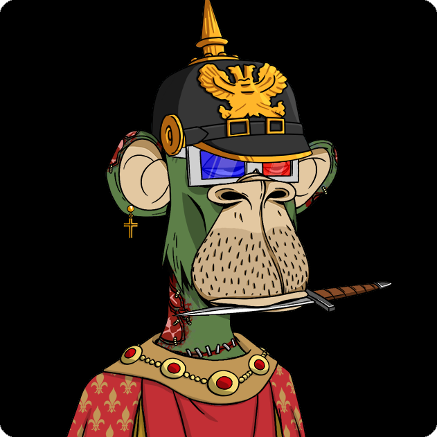BAYCBlackList's tweet photo. 1/1 Rare Ape Free #NFTGiveaway 🎉🎉 to enter:

- Follow @BAYCBlackList 
- Like &amp; RT
- Tag 3 Friends &amp; Drop your #ETH address

 #NFTs #NFTCommunity #NFTCollection  
#NFT #NFTdrop https://t.co/pxcU2W0NWB