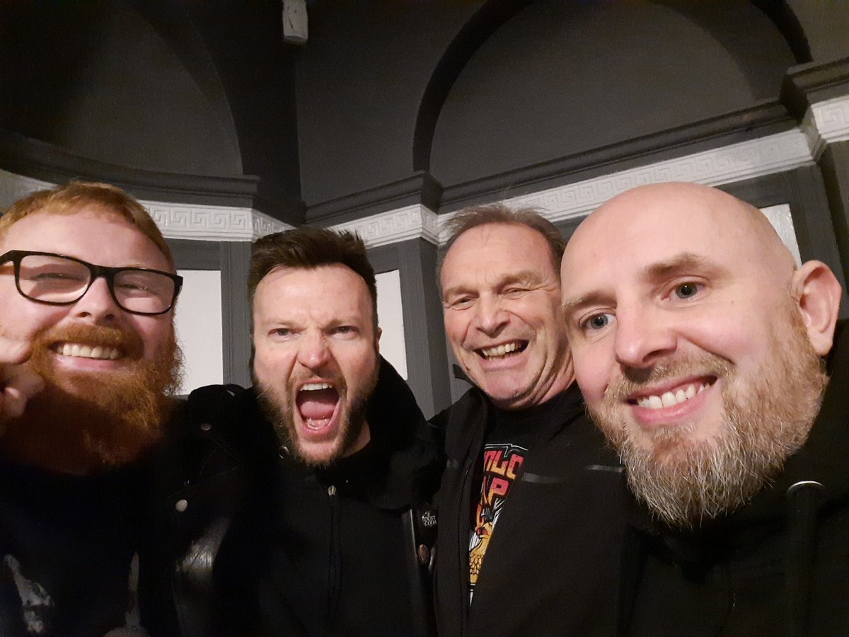 rossenberg76's tweet photo. @TheDustCoda how amazing were these guys at @PlanetRockRadio #WintersEnd at the @assemblyleam!!! John was even gracious enough for a photo with us drunken reprobates! @alfriett https://t.co/ZJqIpfFtnT