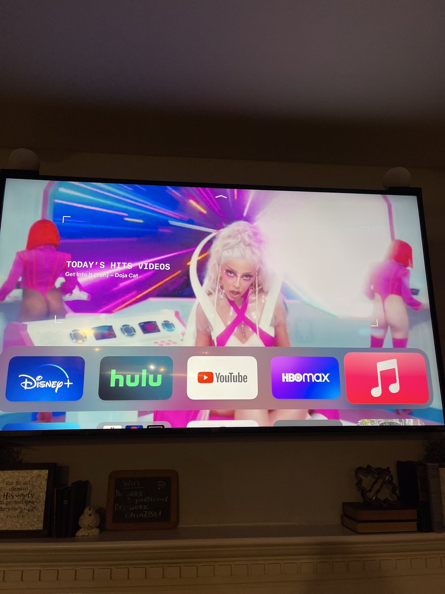 MatthewEstrem's tweet photo. @AppleMusic why is this the video you auto play on AppleTV when that music isn’t even listened to by the house? I have children in the house and you don’t give options to stop this? Or show music that’s relevant to user? https://t.co/9veUvRRrJ3