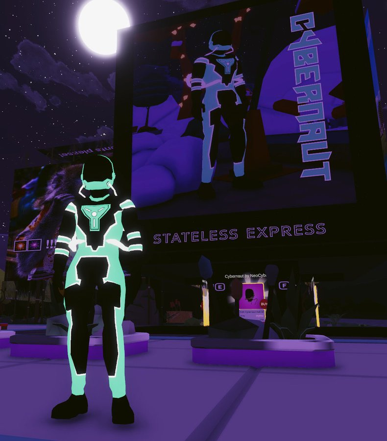 rimaxvii's tweet photo. 🚨 #NFTGiveaway  🚨

1 lucky winner will get the chance to win this legendary 2 piece 1/100 @decentraland wearable NFT. 

1⃣Follow @neocyber_eth ⬅️
2⃣❤️♻️Tag 
3⃣Have a great rest of your day/night and stay groovy☮️

Winner picked in 72hr! GLHF
#NFTCommunity #NFT #Decentraland https://t.co/h9ZKsuEqFy