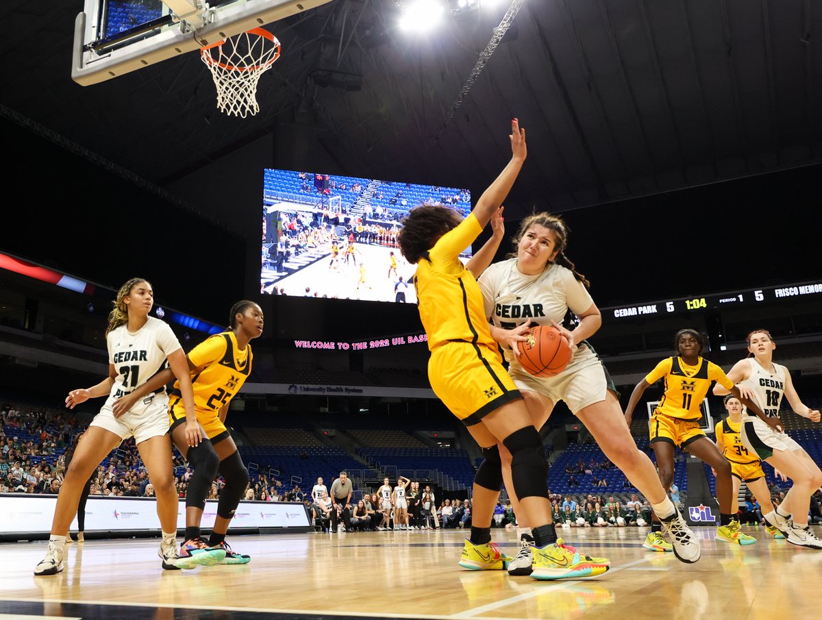 Gisella Maul is relentless.

She scored the final 10 points for @CPLadyWolves to help Cedar Park outlast Frisco Memorial in double OT and win its second-straight state title.

"I feel like I have prepared for this moment my entire life." bit.ly/3ChcTgN #txhshoops