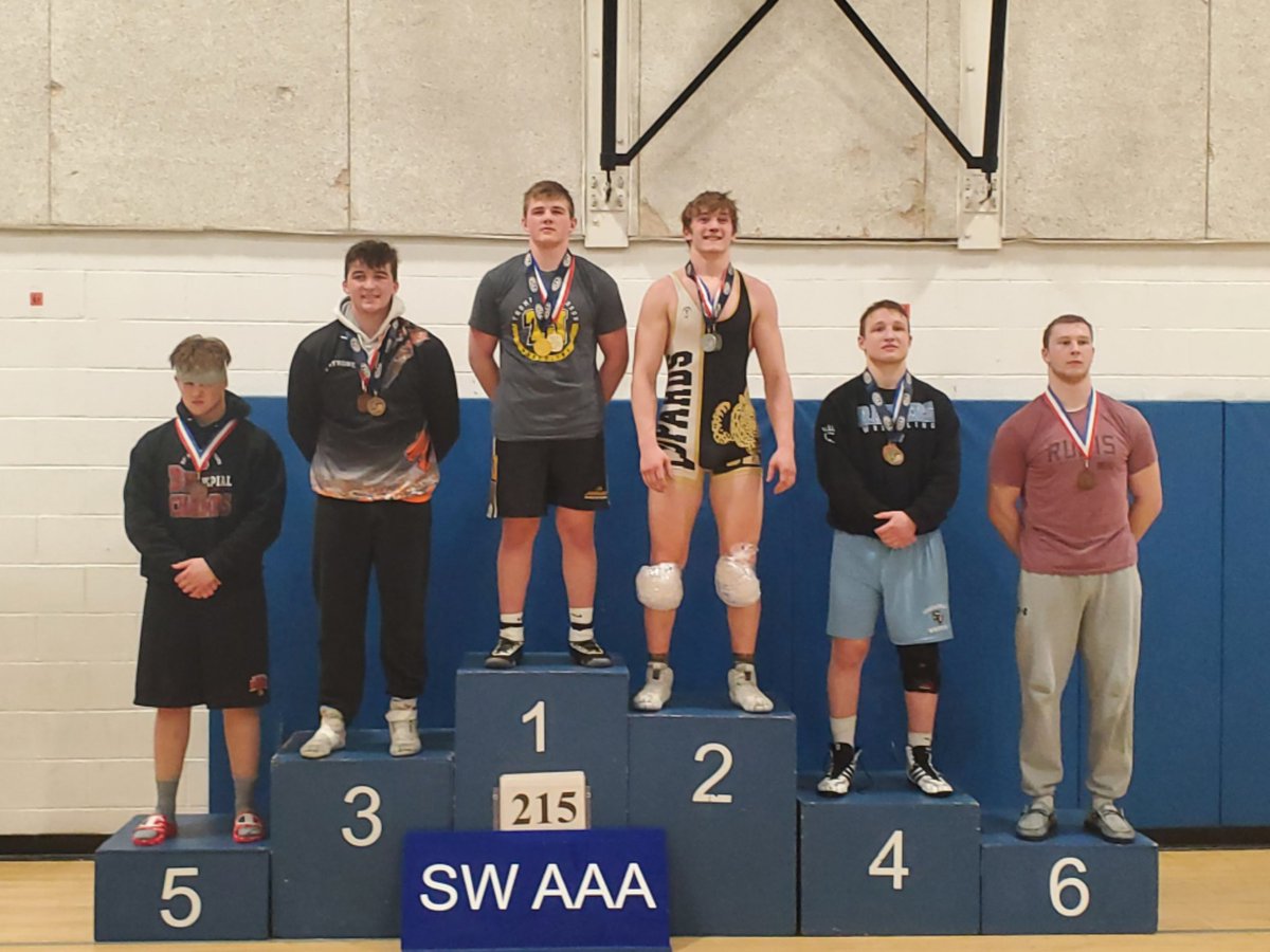 BvasdAthletics's tweet photo. Congratulations to our wrestlers today. Logan Hoffman &amp; Cole Weightman both advanced states. Logan finished with a bronze medal and Cole finished with silver. Doppelheuer finished the day with a 5th overall place. Nice job guys! https://t.co/7SG3oDtZv5