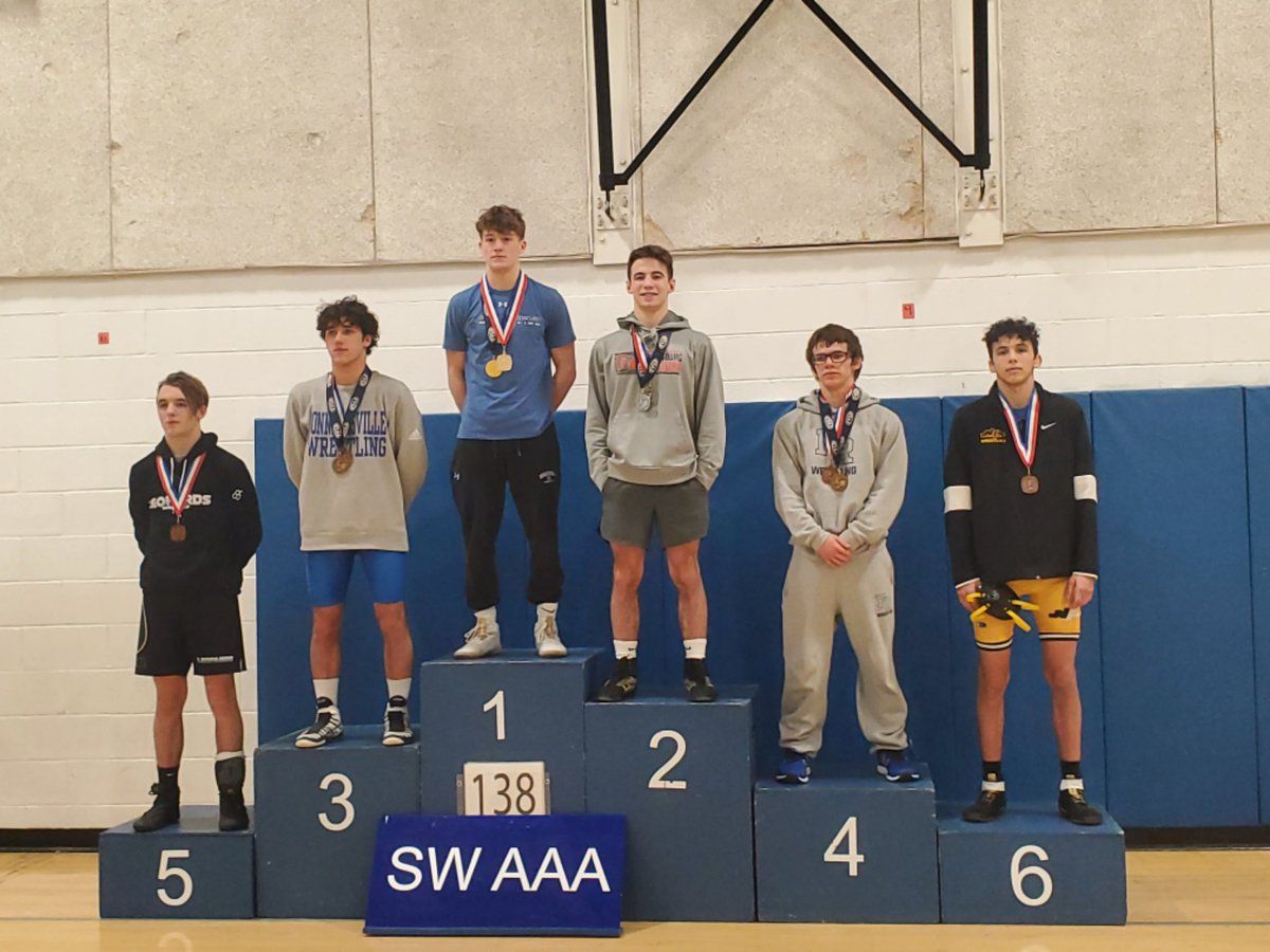 Congratulations to our wrestlers today. Logan Hoffman &amp; Cole Weightman both advanced states. Logan finished with a bronze medal and Cole finished with silver. Doppelheuer finished the day with a 5th overall place. Nice job guys!