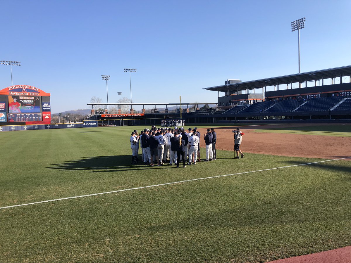 coachmarino4hg's tweet photo. Looking forward to tomorrow 1 PM! Thank you @brandonneeck for the tickets and great to see you and your family at the game, looking forward to watching you pitch for @UVABaseball 🙌🏼 https://t.co/HERcs2subC