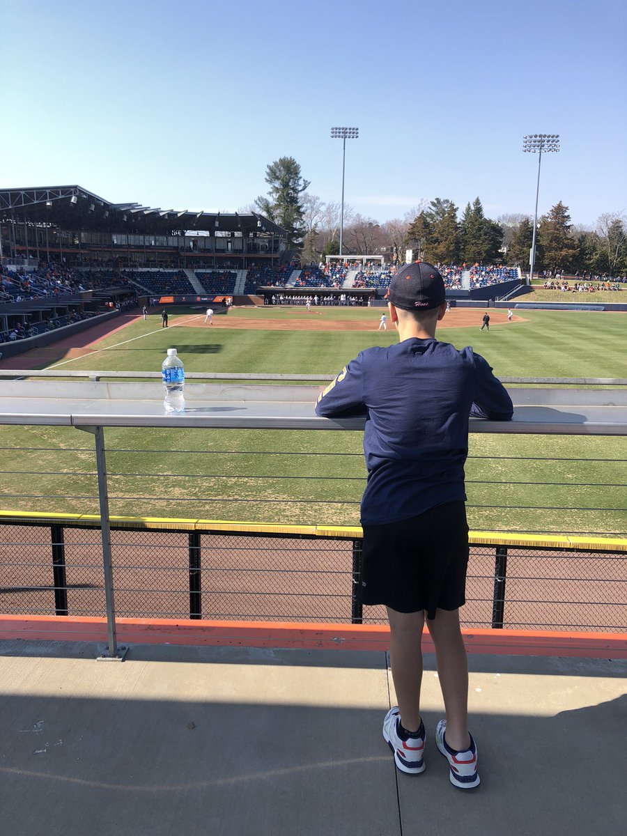 Looking forward to tomorrow 1 PM! Thank you <a href="/brandonneeck/">Brandon Neeck</a> for the tickets and great to see you and your family at the game, looking forward to watching you pitch for <a href="/UVABaseball/">Virginia Baseball</a> 🙌🏼
