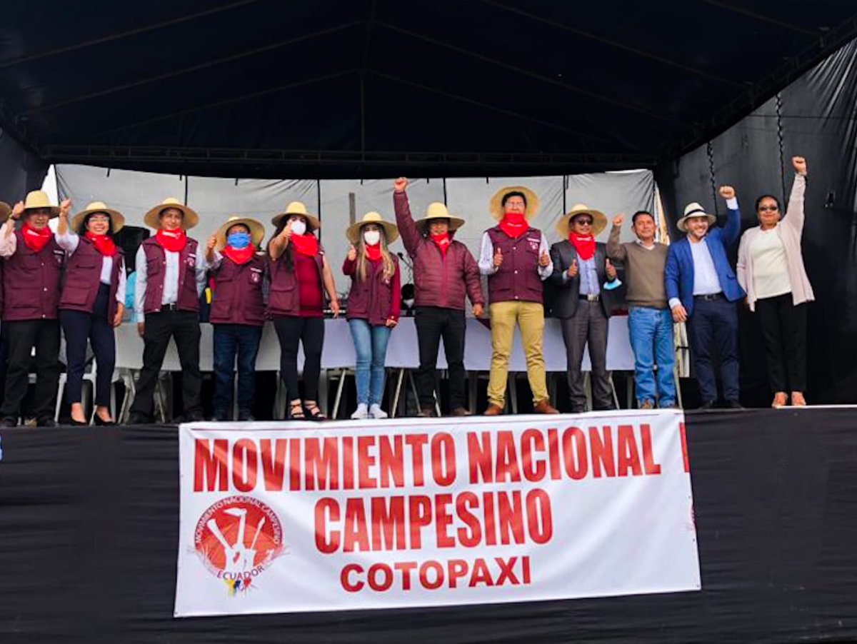 MovCampesinoEc's tweet photo. #Cotopaxi Hoy se llevo acabo la Asamblea Nacional Campesina 2022 donde participaron más de 1.000 dirigentes de 16 provincias de la Costa, Sierra y Amazonía de Ecuador, en donde se resolvieron los ejes y lineas programáticas de trabajo y lucha para el presente año. https://t.co/aOoOIGYliI