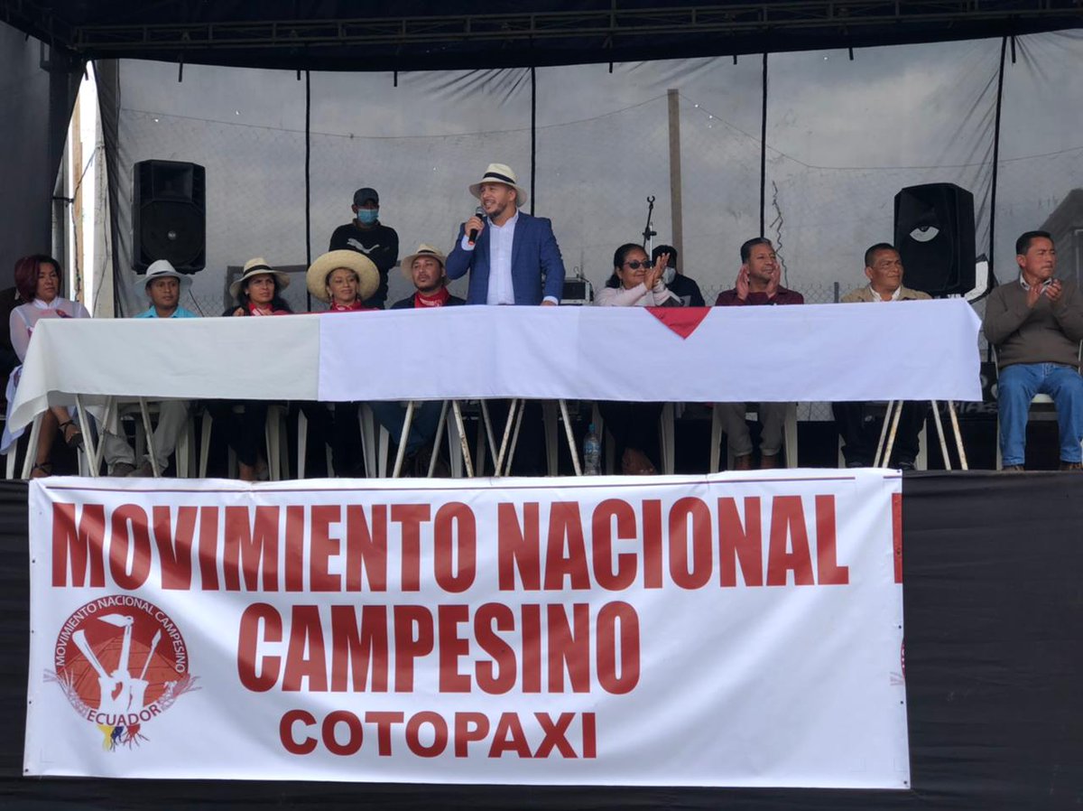 MovCampesinoEc's tweet photo. #Cotopaxi Hoy se llevo acabo la Asamblea Nacional Campesina 2022 donde participaron más de 1.000 dirigentes de 16 provincias de la Costa, Sierra y Amazonía de Ecuador, en donde se resolvieron los ejes y lineas programáticas de trabajo y lucha para el presente año. https://t.co/aOoOIGYliI