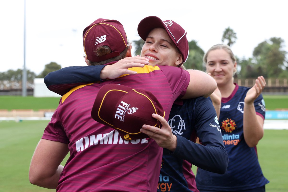 qldcricket's tweet photo. Three debutants for our QLD Fire! Laura Harris won the toss and we’re bowling first against SA.

#WNCL #MaroonGrown https://t.co/50d1tEFtJR