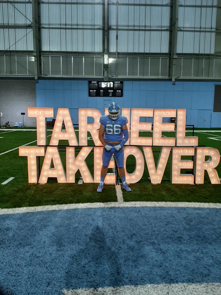 GusG2004's tweet photo. Thank you @UNCFootball for showing me some love on Junior Day!! Hard Work Pays Off!! @CoachMackBrown @CoachBicknell @CoachTommyAtha @dratledge81 @NwGaFootball @Mansell247 @RecruitGeorgia @PrepRedzoneGA https://t.co/rKhHMoiLwh