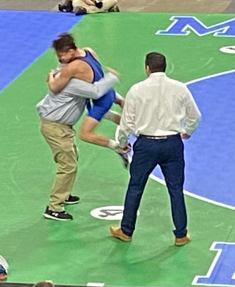 Sophomore Blake Beissel is an individual state champion after an OT victory in his title match!