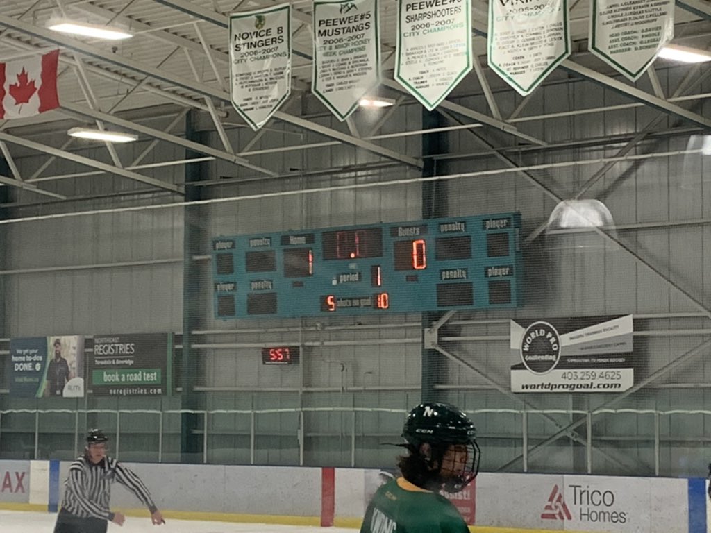 Northstars up 1-0 after the first.