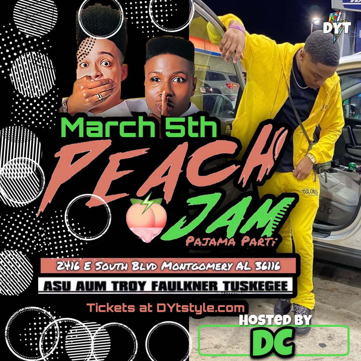 DoYaThangENT's tweet photo. 🚨Party of the Year🚨

500 Presales tickets sold, not including sections or promo🤯⚡️

$300 Bead Contest
4x DJ @djoleyella x @trethedj
PreGame HouseParty
Free Rugrat Juice

Doors Open at 9:30pm‼️ (You can pay at the door)

#Bamastate #MyASU #MyAUM #TroyU #skegee #RYSASU We Lit🔥 https://t.co/4meHoSHe2D