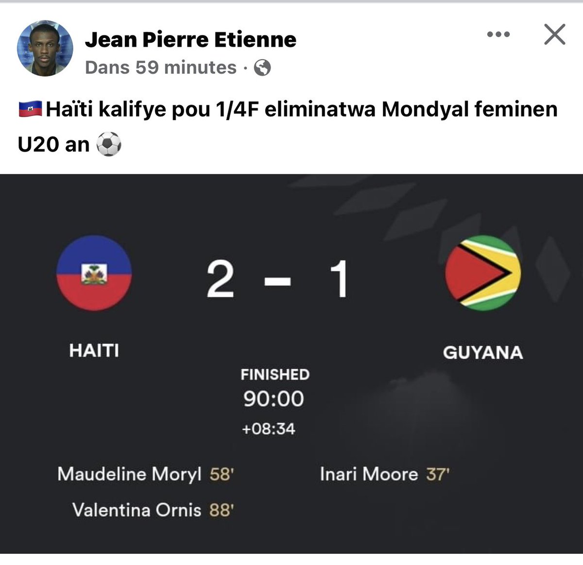 Bonne nouvelle 🇭🇹