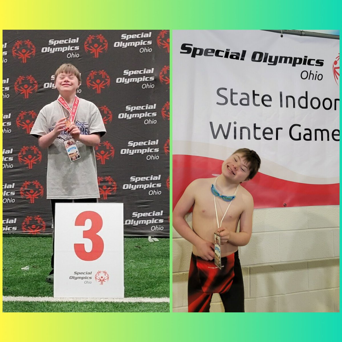 GrahamMidSchool's tweet photo. Congratulations to Eli who swam in the State Indoor Winter Games for Special Olympics today. He did great and finished 3rd in his heat! #GMSpride https://t.co/SIdaf9kYU8