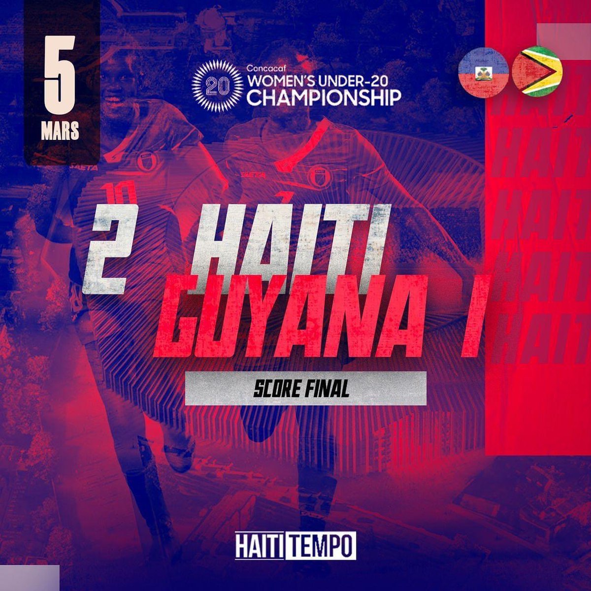 Samueljeanbap's tweet photo. Aswè a ankò, medam nou yo 🇭🇹 kontinye ap fè fyète nou nan football la ⚽️👏🏿👏🏿👏🏿 Se domaj sa kap pase la yo pa ba nou tan pou n selebre viktwa sila yo. FÒS pou nou medam!✊🏿⚽️👏🏿💯🇭🇹😍😍😍😍
#Fyète #U-20 #MedamYo #concacaf #football😍😍😍 https://t.co/CKePX8i613