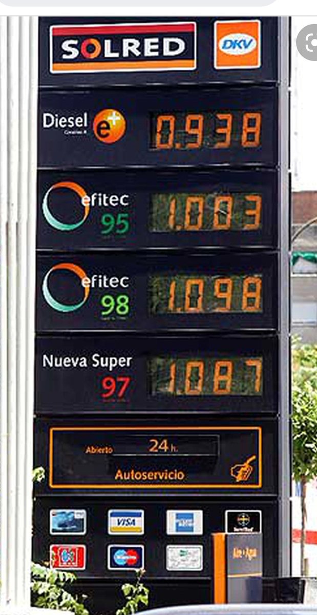 Quien pudiera viajar al año 2005,aunque solo fuera para llenar el deposito.