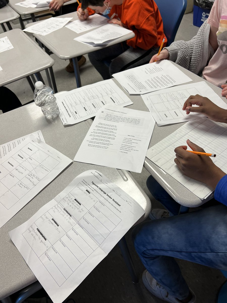 Students looking for figurative language so that they may analyze how it effects the mood and theme of a poem! #iloveteachingmiddleschool <a href="/RamseyMS_JCPS/">Ramsey Middle School</a>