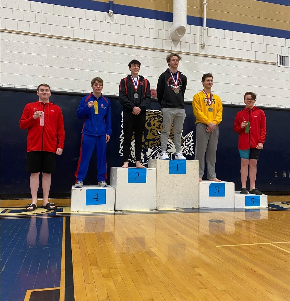 bahs_swimming's tweet photo. Boys 100 Back
5th place Cedric Bagwell 1:04.65
6th place Jaydon Malinich 1:05.23 https://t.co/4gpoLTCPpU
