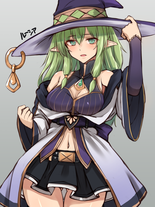 TSエルフちゃんキャラデザついでにらくがき😏 