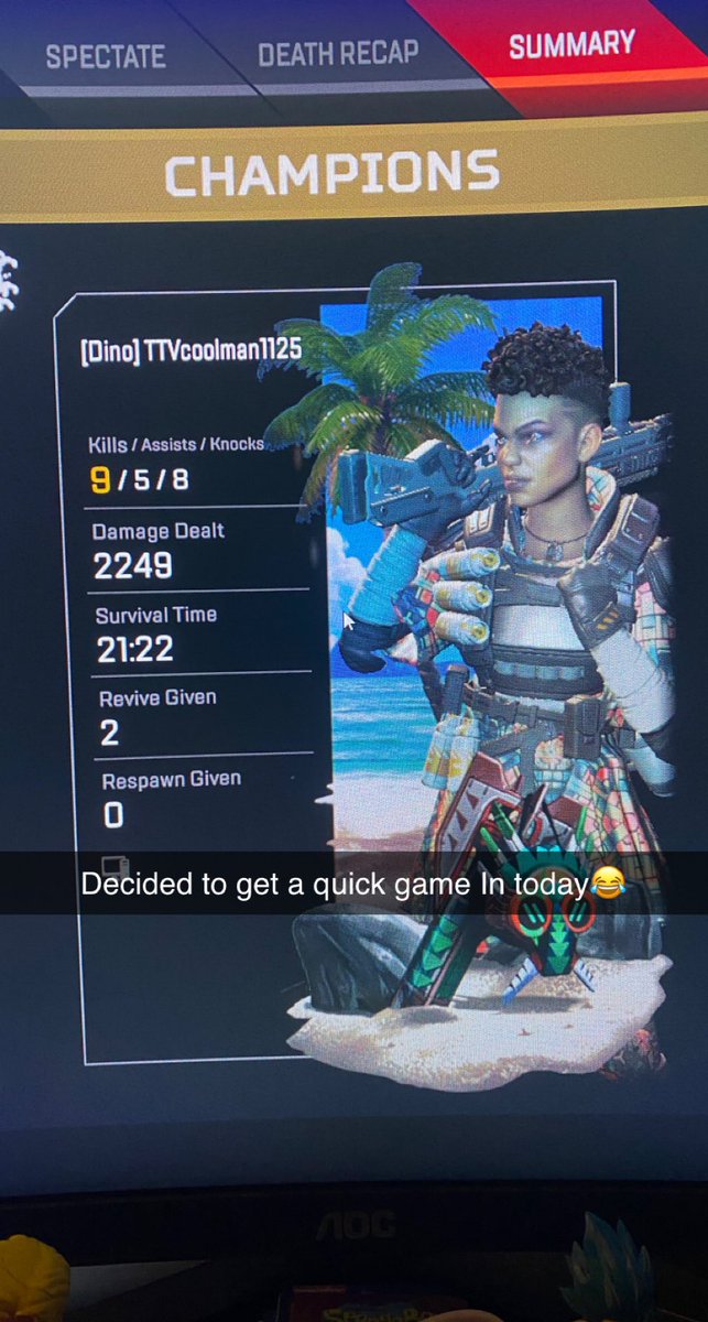 coolman_1125's tweet image. And I only wanted to play a quick game #ApexLegends #quickgame