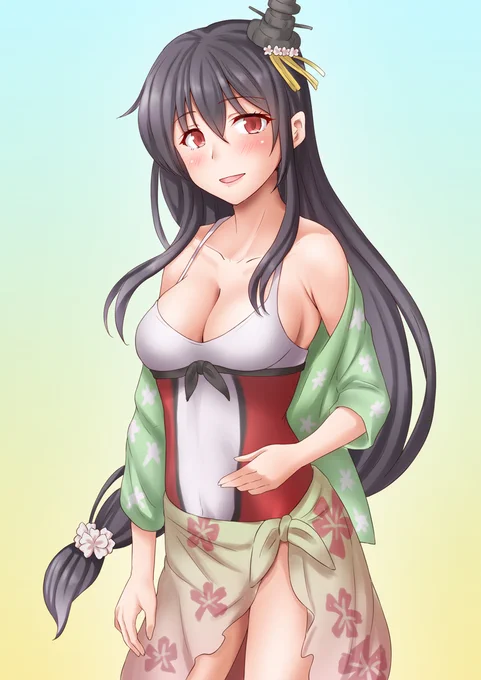リクエストより水着扶桑ねえさま
#艦これ 