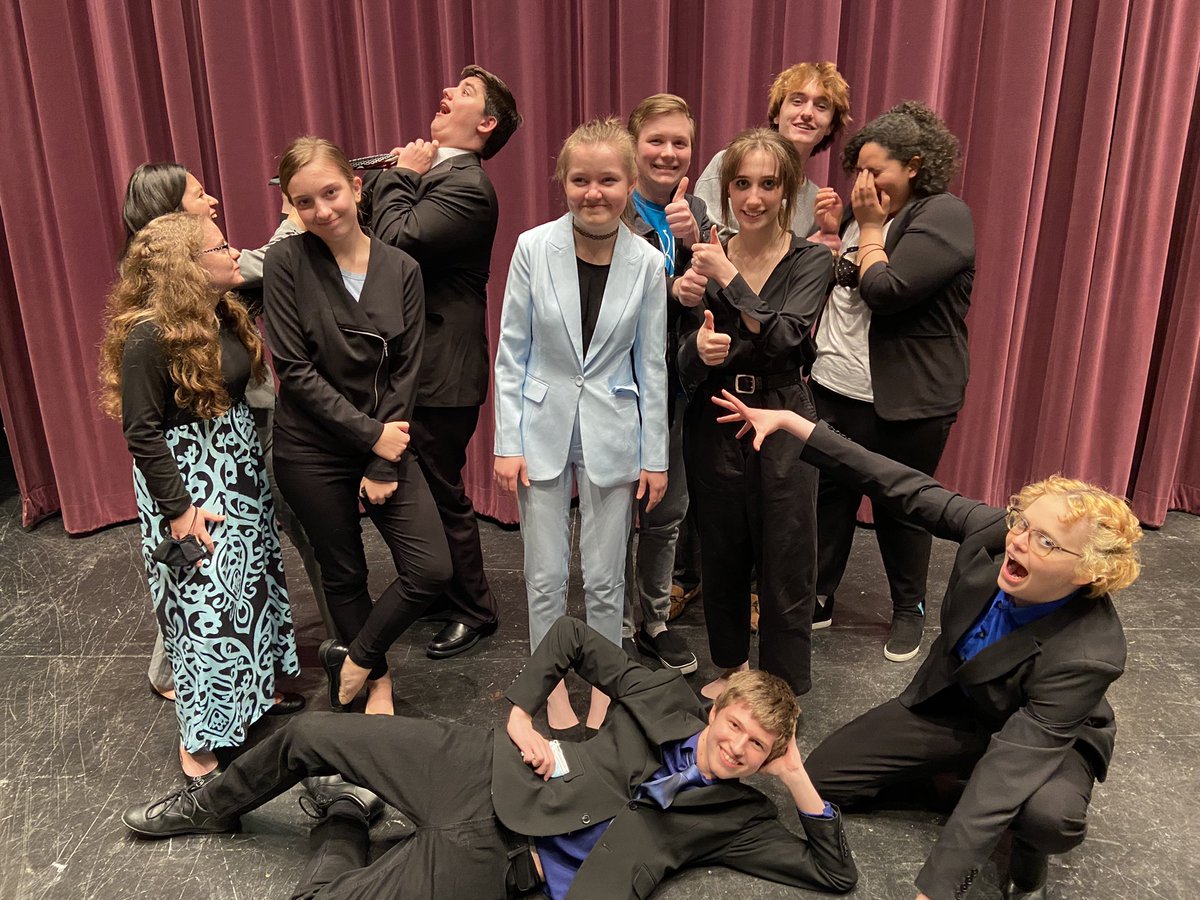 KHSTheatrics's tweet photo. It was a wonderful day at our District tournament hosted by Millard West! The following students placed in finals:
Mackenzie- 3rd Info (State qualifier)
Auggie- 2nd POI (State qualifier)
Emma- 5th POI
Lena- 5th Poe
Eamon, Aiyanna, Lena, Yanilet- 7th OID
Auggie and Kaleb- 6th DUO https://t.co/eignWSoDe5